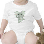 Habillement de bébé d'éléphant de bande dessinée d t-shirts