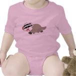 Habillement mignon de bébé de blaireau de bande de t-shirts