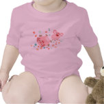 Habillement mignon de bébé de deux porcs de bande  t-shirts