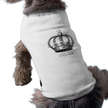Habillement royal d'animal familier de couronne t-shirt pour animal domestique