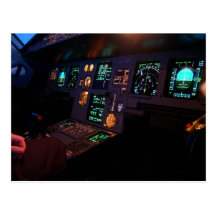 Habitacle d'Airbus Carte Postale
