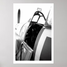 Habitacle de Spitfire Affiche
