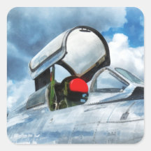 Habitacle de turboréacteur de Thunderstreak Autocollants Carrés