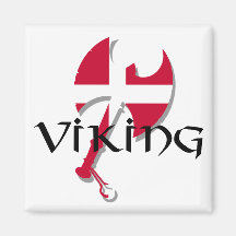 Hache de drapeau de Viking Danemark du danois Aimants Pour Réfrigérateur
