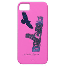 Haida Eagle et art d'indigène de Polonais de totem iPhone 5 Case