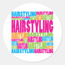 Hairstyling coloré adhésifs