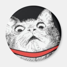 Halètement étonné Meme - aimant de chat