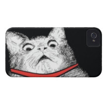Halètement étonné Meme - cas de chat de l'iPhone 4 Coques iPhone 4