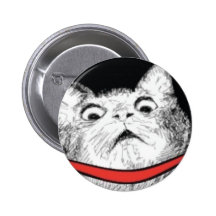 Halètement étonné Meme de chat - bouton de Pinback Badges