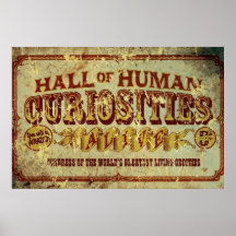 Hall des curiosités humaines posters