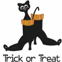 Halloween a brodé Kitty dans la veste de botte