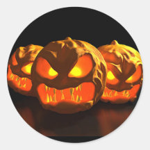 Halloween Autocollants Ronds
