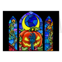 Halloween effrayant ! carte de vœux