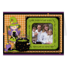 Halloween heureux carte de vœux