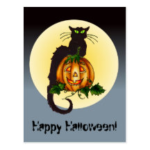 HALLOWEEN HEUREUX par SHARON SHARPE Carte Postale