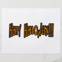 Halloween heureux prospectus customisé