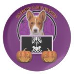 Halloween - juste un Lil éffrayant - Basenji Assiettes