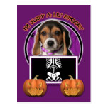 Halloween - juste un Lil éffrayant - beagle Cartes Postales