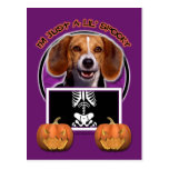 Halloween - juste un Lil éffrayant - beagle Carte Postale