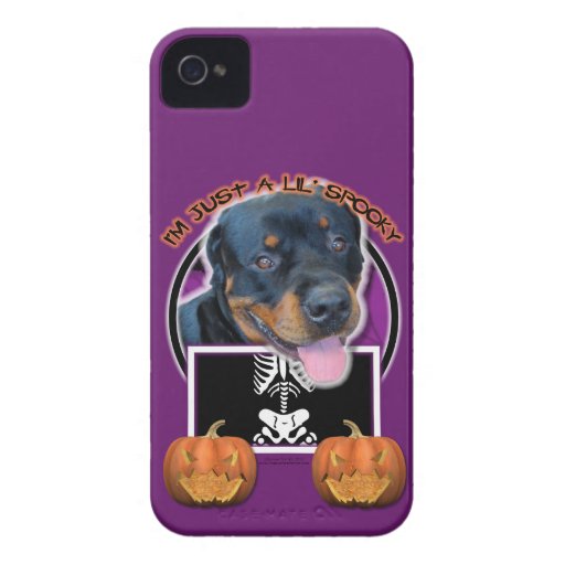 Halloween - juste un Lil éffrayant - rottweiler Coque iPhone 4 Case-Mate