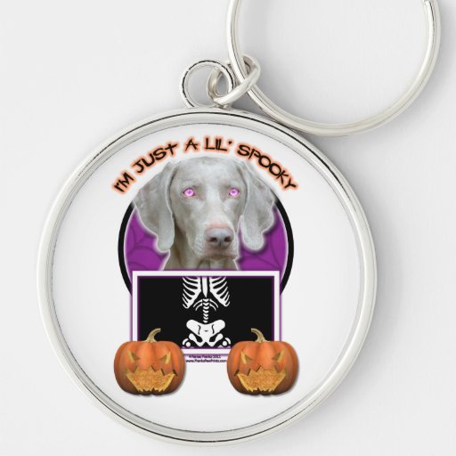 Halloween - juste un Lil éffrayant - Weimaraner Porte-clés