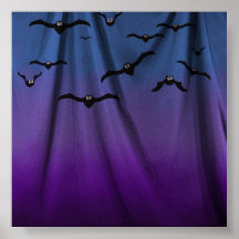 Halloween manie la batte le contexte de photograph affiche