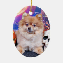 Halloween - Pomeranian - Simba Ornements De Noël