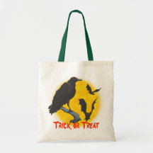 Halloween Raven et sac de battes