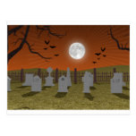 Halloween : Scène de cimetière : Carte Postale