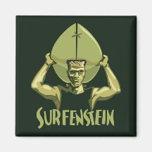 Halloween surfant Frankenstein Magnets