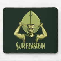 Halloween surfant Frankenstein Tapis De Souris