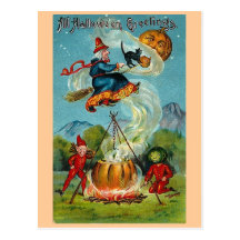 Halloween vintage carte postale