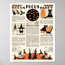 HALLOWEEN VINTAGE COMMENT-À L'AFFICHE DE PARTIE D'