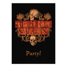 Halloween vintage invitations