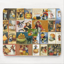 Halloween vintage tapis de souris
