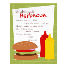 Hamburger délicieux faire-part personnalisé