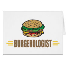 Hamburger drôle cartes de vœux