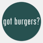 hamburgers obtenus ? adhésif