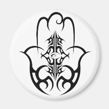 HAMSA - noir et blanc Aimants