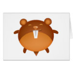 Hamster de bande dessinée carte