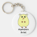 Hamster mignon de bande dessinée - règle Keychain  Porte-clé