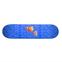 Hamster pour aquarelle plateaux de skateboards