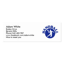 Handball Cartes De Visite Personnelles