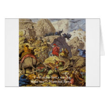Hannibal Barqa et armée et cadeaux et cartes de ci