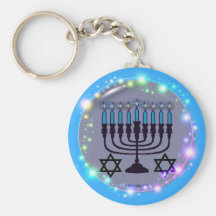 Hanoukka heureux/Menorah Porte-clés