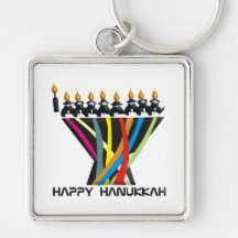 Hanoukka heureux porte-clefs