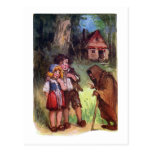 Hansel et Gretel rencontrent la sorcière Carte Postale