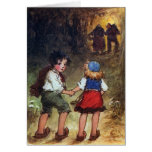 Hansel et Gretel se dirigent dans les bois Cartes