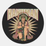 Hanuman indou autocollants ronds
