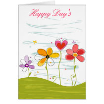 Happy Day's Flowering cartes